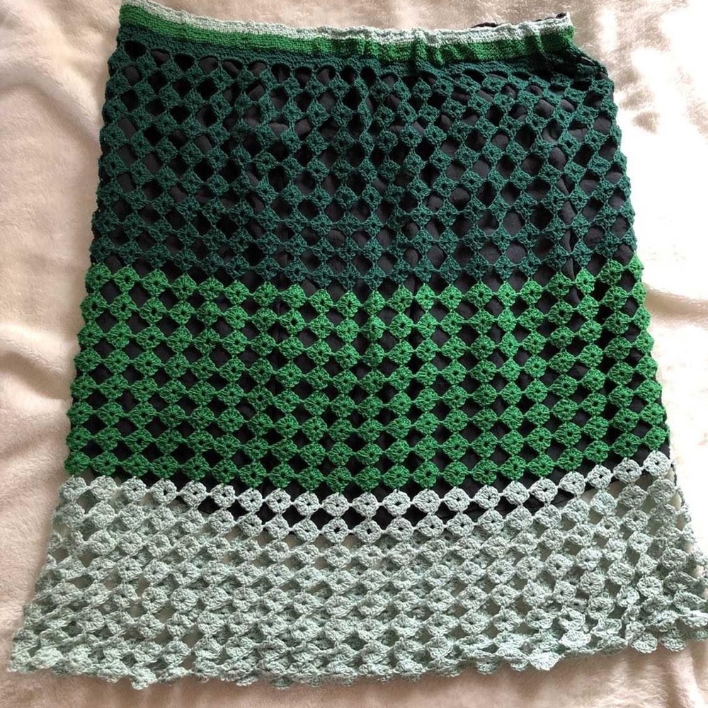 Hand crocheted skirt